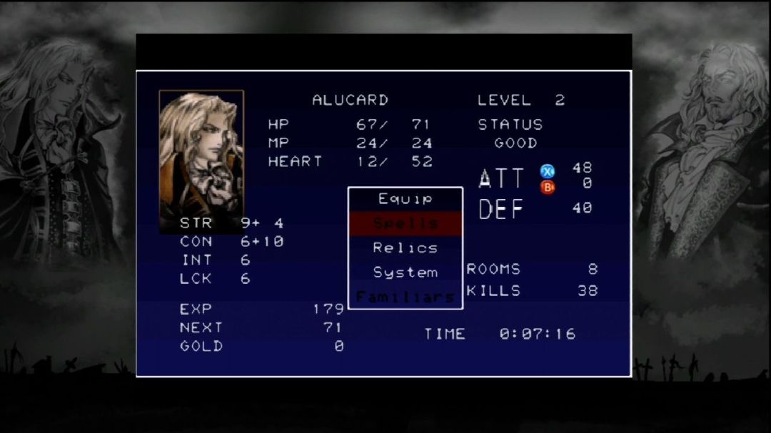 Dans Castlevania SOTN, Alucard devient de plus en plus puissant au cours de l'aventure, cela est dû à l'expérience